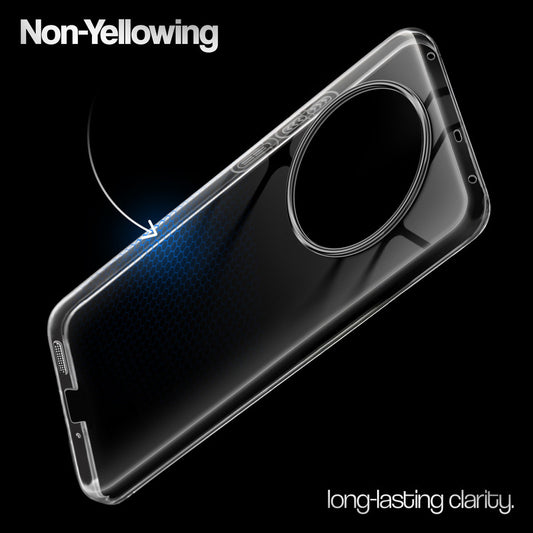Crystal Clear Anti-Yellow Transparent Back Cover Case With Camera Ring Protection for Realme 14 Pro Plus 5G