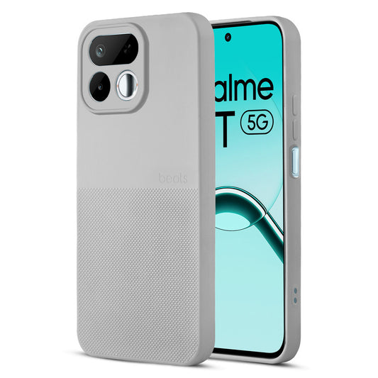 Durable Silicone Matte Back Cover with Textured Grip & Raised Camera Edges for Realme 16T 5G