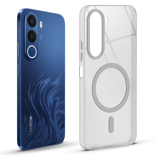Anti-Yellow Colored Camera Line Case Support Magnetic Accessories Back Cover For Realme C100x 5G