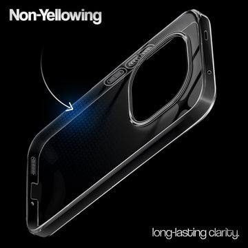 Crystal Clear Anti-Yellow Transparent Back Cover Case With Camera Ring Protection for Redmi Note 15 Pro Plus 5G