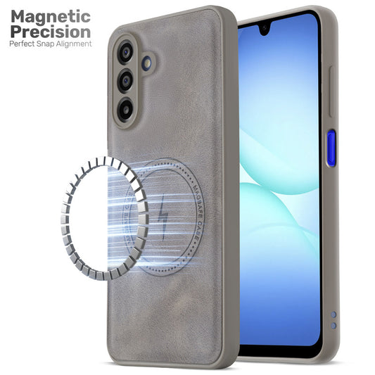 Refined PU Leather Case for Samsung A17 5G , with Support for MagSafe & Wireless Accessories