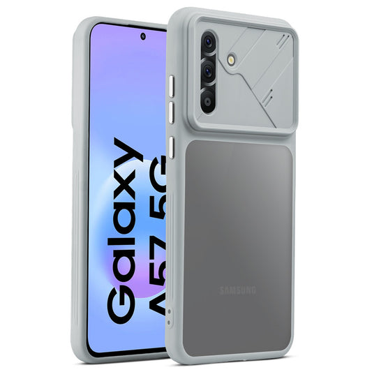 Premium Frosted Back Cover with Textured Camera Design & Metal-Look Buttons for Samsung A57 5G