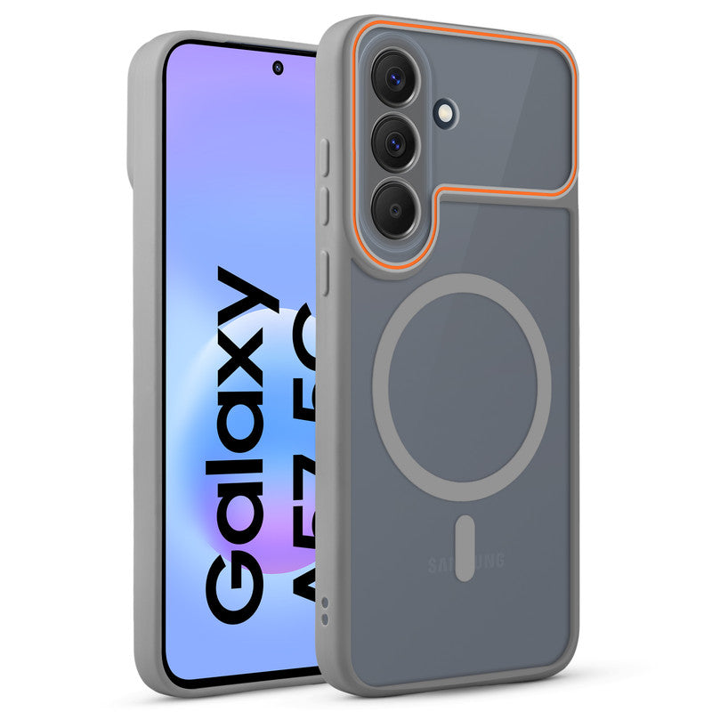 Premium Magnetic Case for Samsung A57 5G with Frosted Back, Soft Silicone Edges & Raised Camera Protection