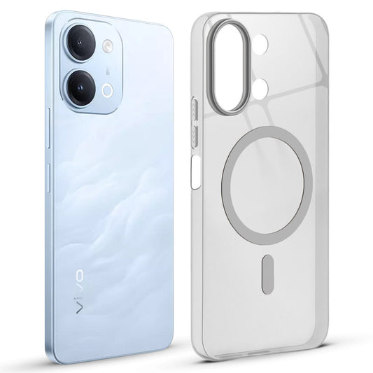 Anti-Yellow Colored Camera Line Case Support Magnetic Accessories Back Cover For Vivo T5 Lite 5G