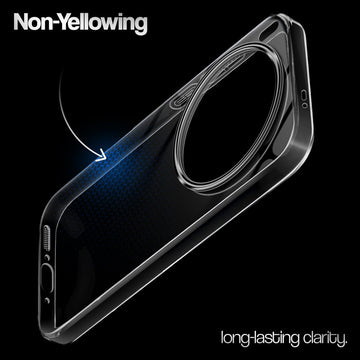 Crystal Clear Anti-Yellow Transparent Back Cover Case With Camera Ring Protection for Vivo X300 Ultra 5G