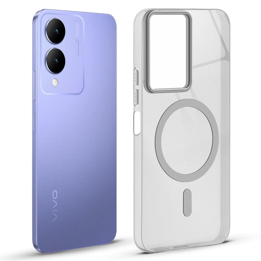 Anti-Yellow Scratch Resistant Case Support Magnetic Accessories Back Cover For Vivo Y17s