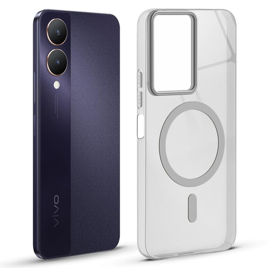 Anti-Yellow Scratch Resistant Case Support Magnetic Accessories Back Cover For Vivo Y28 5G