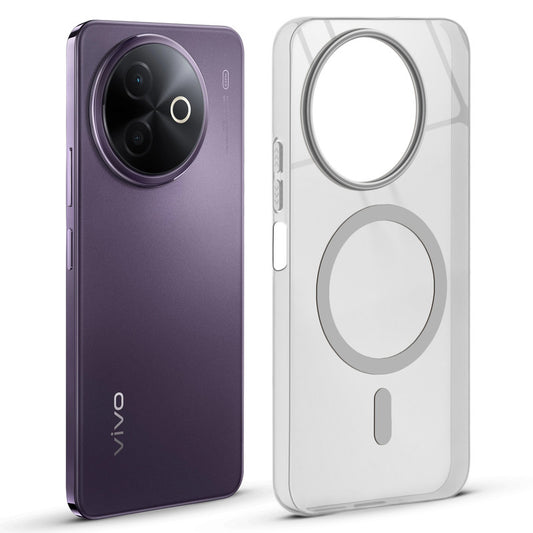 Anti-Yellow Colored Camera Line Case Support Magnetic Accessories Back Cover For Vivo Y39 5G
