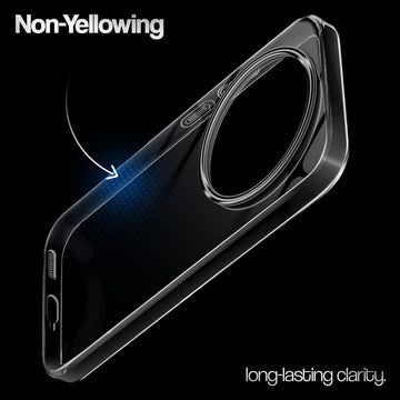Crystal Clear Anti-Yellow Transparent Back Cover Case With Camera Ring Protection for Xiaomi 17 Ultra 5G