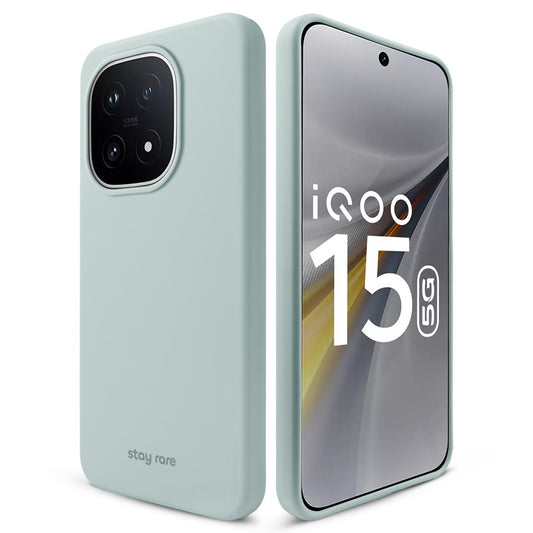 Stay Rare Smooth Silicone Case for iQOO 15 5G with Anti-Slip Grip & Camera Protection