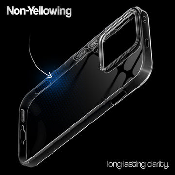 Crystal Clear Anti-Yellow Transparent Back Cover Case With Camera Ring Protection for iQOO 15 Ultra 5G