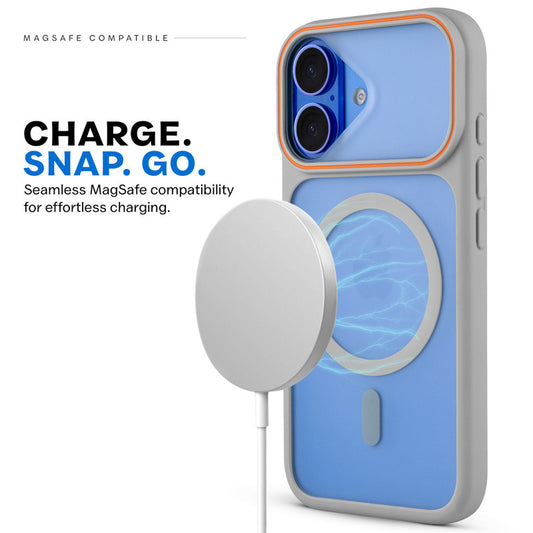 Premium MagSafe Case for Apple iPhone 16 Plus with Frosted Back, Soft Silicone Edges & Raised Camera Protection