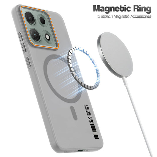 Colourful Frosted Matte Wireless Charging Support Back Cover Case for Motorola Moto Edge 70 Max 5G With Raised Camera Protection