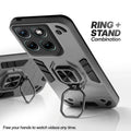 Motorola G37 5G case with foldable ring stand for hands-free viewing in kickstand position