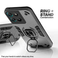 Motorola G67 Power 5G case with foldable ring stand for hands-free viewing in kickstand position