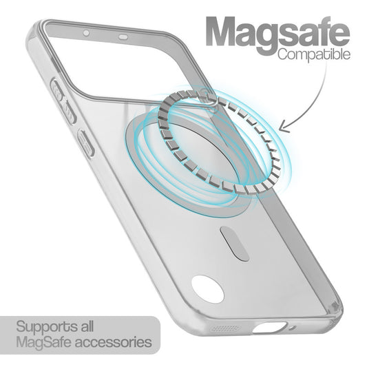 Anti-Yellow Colored Camera Line Case Support Magnetic Accessories Back Cover For Nothing Phone 4B 5G