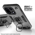 OnePlus 15 5G case with foldable ring stand for hands-free viewing in kickstand position