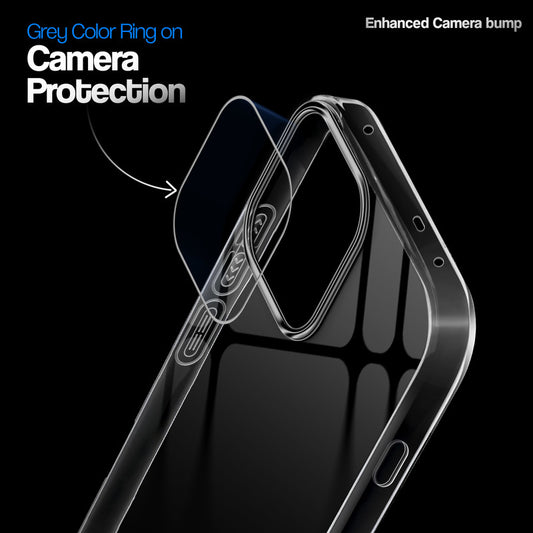 Crystal Clear Anti-Yellow Transparent Back Cover Case With Camera Ring Protection for OnePlus Nord 6 5G