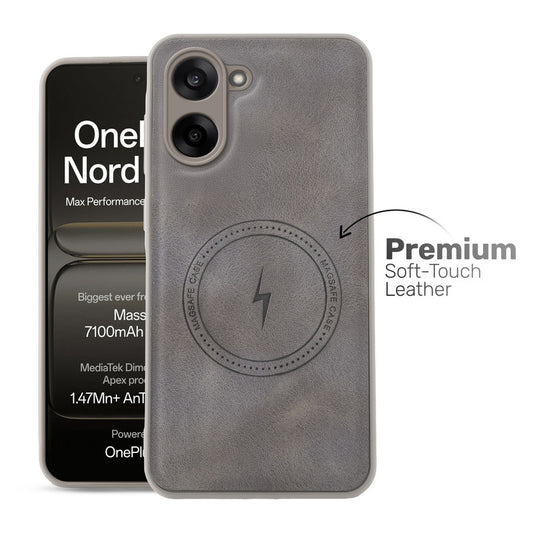 Refined PU Leather Case for OnePlus Nord CE 5 5G , with Support for MagSafe & Wireless Accessories