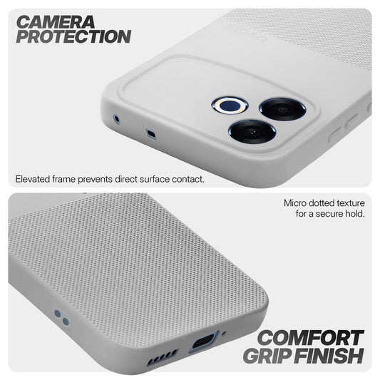 Durable Silicone Matte Back Cover with Textured Grip & Raised Camera Edges for Oppo F33 Pro 5G
