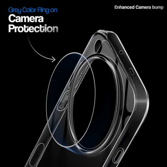 Crystal Clear Anti-Yellow Transparent Back Cover Case With Camera Ring Protection for Oppo Find X9 Ultra 5G