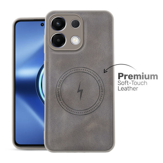 Refined PU Leather Case for Oppo K13 5G , with Support for MagSafe & Wireless Accessories