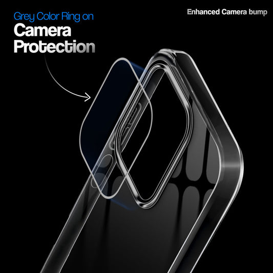 Crystal Clear Anti-Yellow Transparent Back Cover Case With Camera Ring Protection for POCO C85 5G
