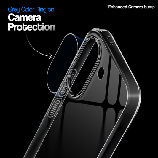 Crystal Clear Anti-Yellow Transparent Back Cover Case With Camera Ring Protection for Poco X8 Pro 5G
