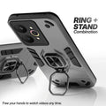 Realme 15 Pro 5G case with foldable ring stand for hands-free viewing in kickstand position