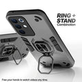 Realme 15x 5G case with foldable ring stand for hands-free viewing in kickstand position