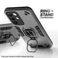 Realme Narzo 90x 5G case with foldable ring stand for hands-free viewing in kickstand position
