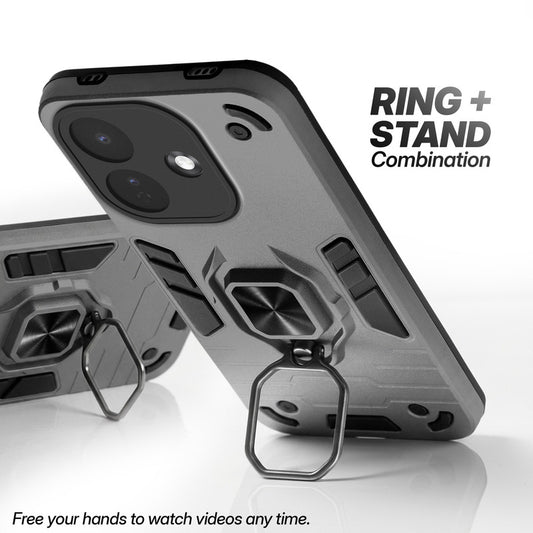 Redmi Note 17 Pro 5G case with foldable ring stand for hands-free viewing in kickstand position