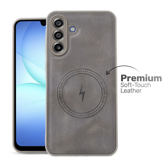 Refined PU Leather Case for Samsung A17 5G , with Support for MagSafe & Wireless Accessories