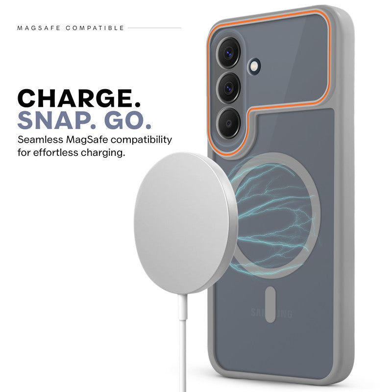 Premium Magnetic Case for Samsung A57 5G with Frosted Back, Soft Silicone Edges & Raised Camera Protection