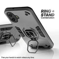 Samsung F07 case with foldable ring stand for hands-free viewing in kickstand position