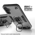 Samsung F17 5G case with foldable ring stand for hands-free viewing in kickstand position