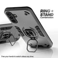 Samsung M17 5G case with foldable ring stand for hands-free viewing in kickstand position