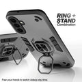 Samsung M47 5G case with foldable ring stand for hands-free viewing in kickstand position
