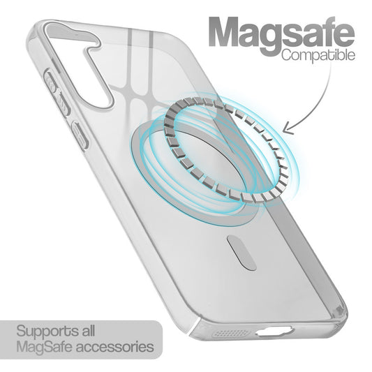 Anti-Yellow Scratch Resistant Case Support Wireless Charging Back Cover For Samsung S23 Plus 5G
