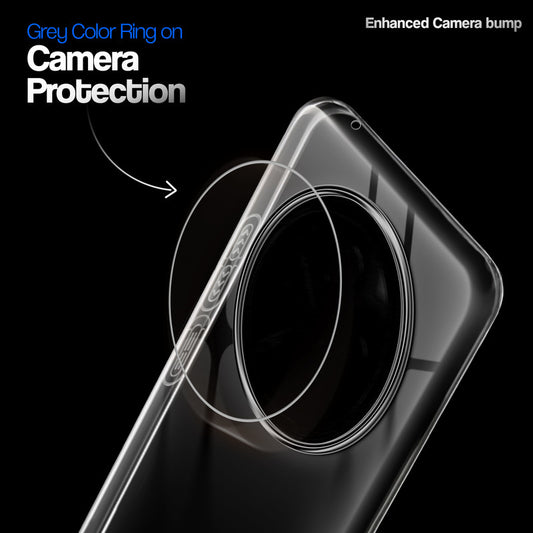 Crystal Clear Anti-Yellow Transparent Back Cover Case With Camera Ring Protection for Vivo T4 5G