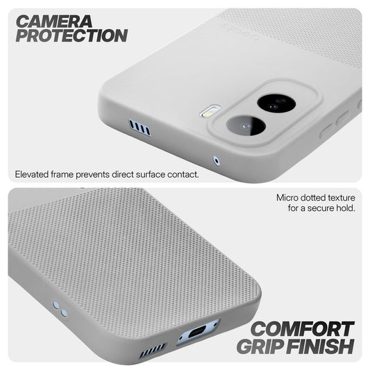 Durable Silicone Matte Back Cover with Textured Grip & Raised Camera Edges for Vivo T5 Pro 5G