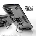 Vivo T5 Pro 5G case with foldable ring stand for hands-free viewing in kickstand position