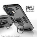 Vivo V60 5G case with foldable ring stand for hands-free viewing in kickstand position