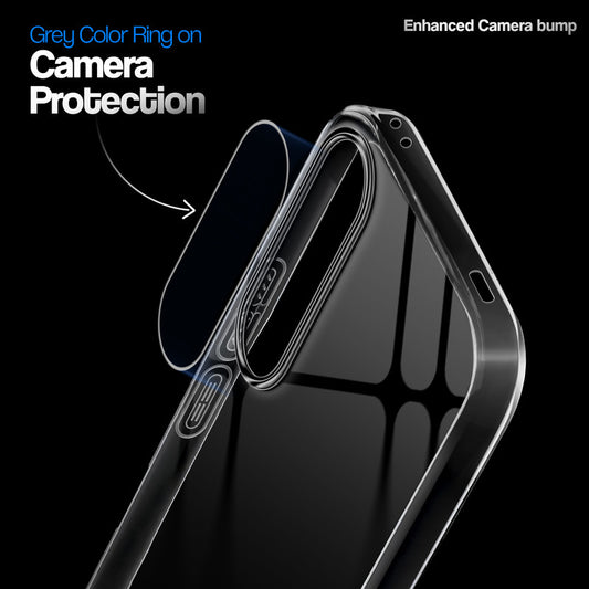 Crystal Clear Anti-Yellow Transparent Back Cover Case With Camera Ring Protection for Vivo V70 FE 5G
