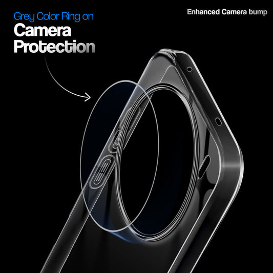 Crystal Clear Anti-Yellow Transparent Back Cover Case With Camera Ring Protection for Vivo X200T 5G