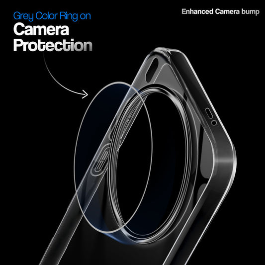Crystal Clear Anti-Yellow Transparent Back Cover Case With Camera Ring Protection for Vivo X300 Ultra 5G