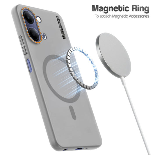 Colourful Frosted Matte With Raised Camera Protection Back Cover Case For Vivo Y21 5G