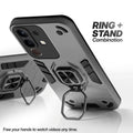 Vivo Y31 Pro 5G case with foldable ring stand for hands-free viewing in kickstand position
