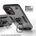 Vivo Y31T 5G case with foldable ring stand for hands-free viewing in kickstand position