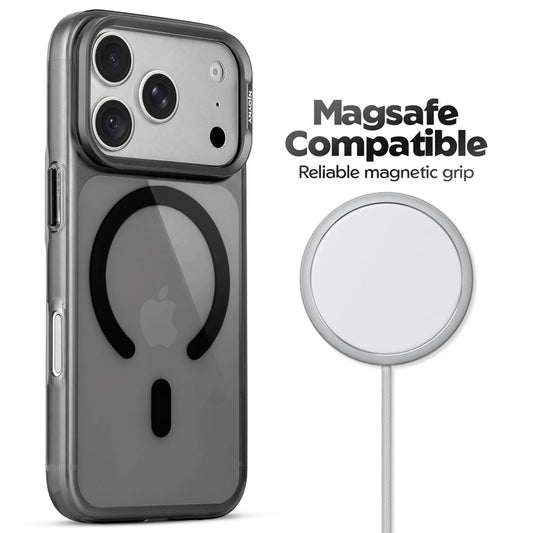 Scratch Resistant Transparent Hard Glossy MagSafe Case with Camera Protection & Metallic Buttons for Apple iPhone 18 Pro Max